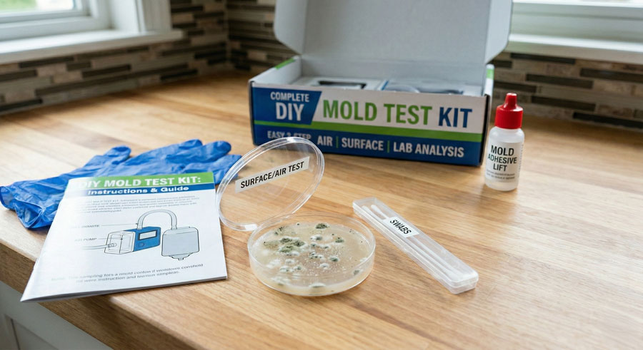 do it yourself (DIY) mold test kit